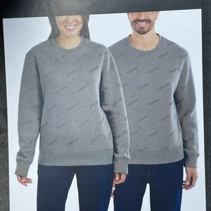 Kirkland Signature Men’s/Women’s L Crewneck Sweatshirt Gray H0221
